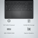 Dell Inspiron 15 3535, Windows 11 Home AMD Ryzen 5 7520U, 8GB RAM, 512GB SSD, FHD, 15.6"/39.62cm, Carbon Black, 1.67KG, Ideal for Students, Perfect for Learning and Productivity Laptop
