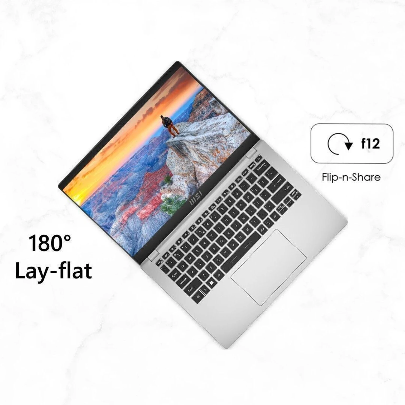 MSI Modern 14 AMD Ryzen 5 Hexa Core 7430U - (16 GB/512 GB SSD/Windows 11 Home) 14 C7M-283IN / 14 C7M-400IN Business Laptop (14 Inch, Silver, 1.4 Kg, With MS Office)