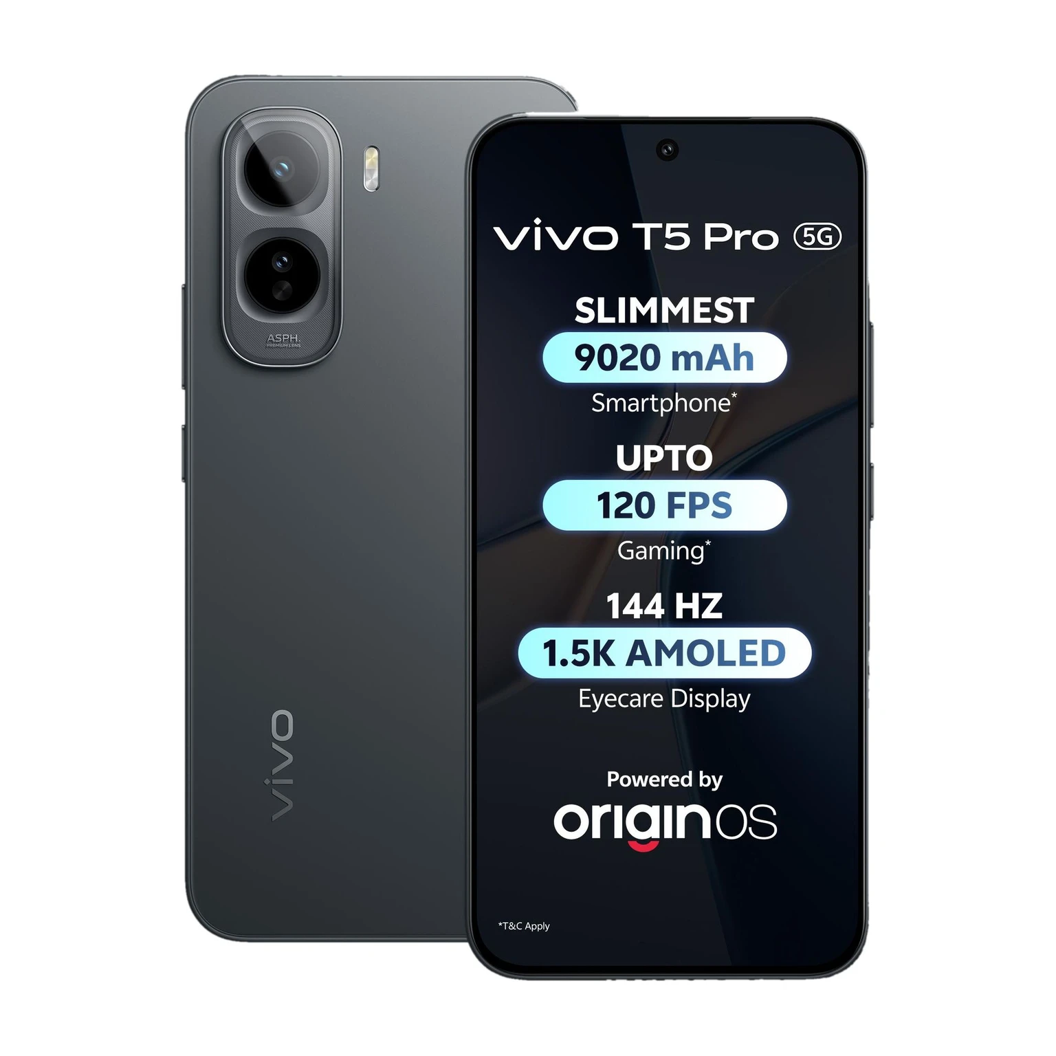 vivo T5 Pro 5G (Cosmic Black, 128 GB) (8 GB RAM)