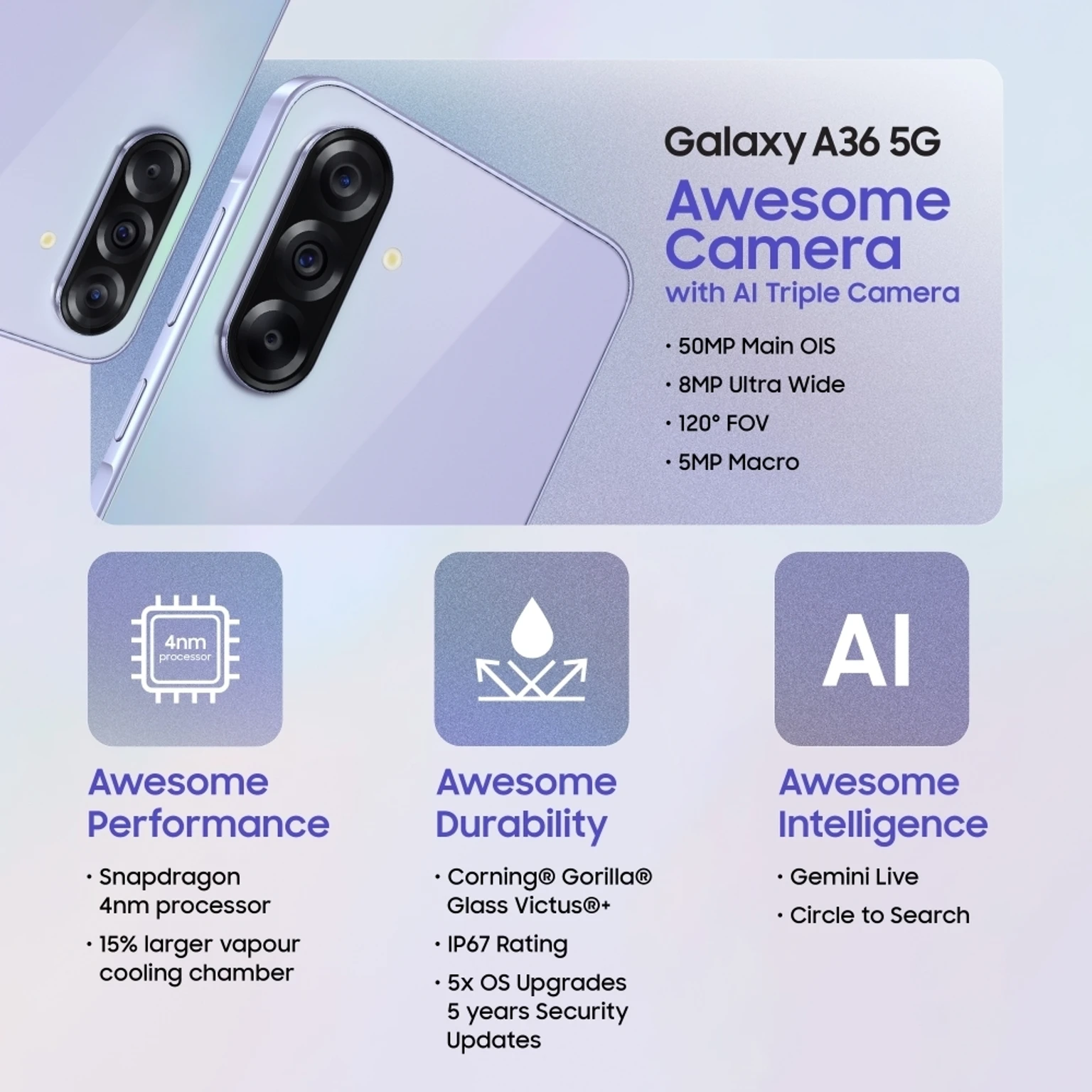 Samsung A36 5G (Dark Green, 128 GB) (8 GB RAM)