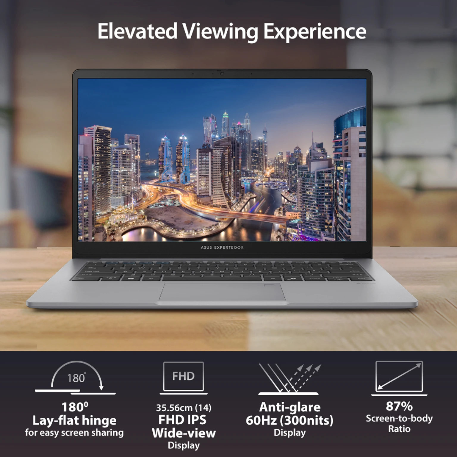 ASUS ExpertBook P1 with 1 Yr ADP (i3 14th Gen) Intel Core 3 14th Gen 100U - (16 GB/512 GB SSD/Windows 11 Home) P1403CVA-S61822WS Thin and Light Laptop (14 Inch, Misty Grey, 1.40 kg, With MS Office)