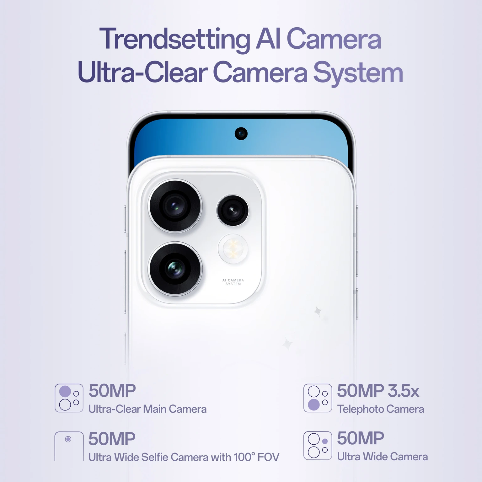 OPPO Reno16 5G (Starry White, 256 GB) (8 GB RAM)