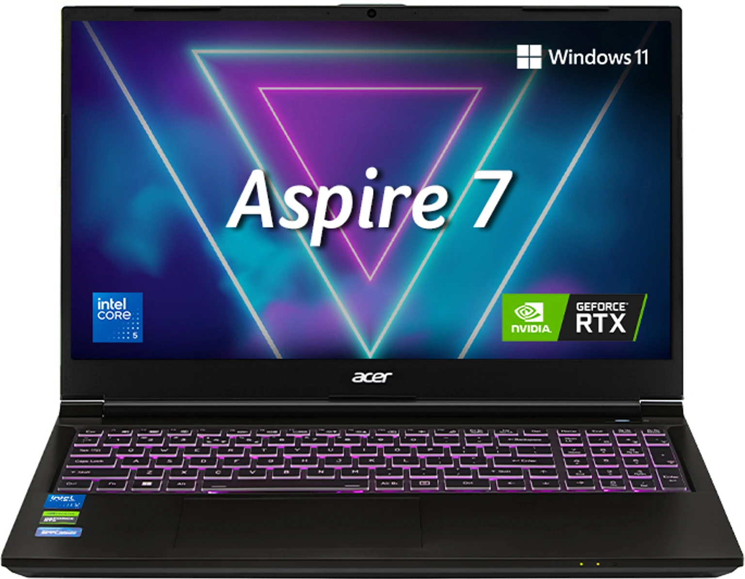 Acer Aspire 7 Intel Core 5 210H - (16 GB/512 GB SSD/Windows 11 Home/4 GB Graphics/NVIDIA GeForce RTX 3050) A715-79G Gaming Laptop (15.6 inch, Flame Black, 1.99 kg)