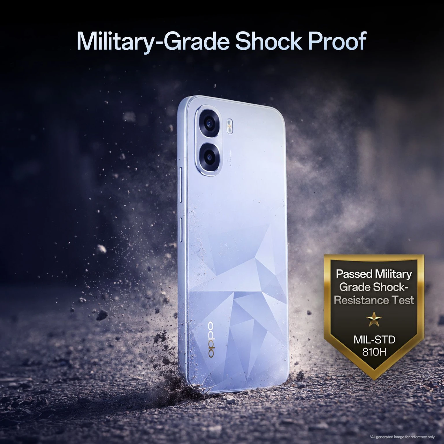 OPPO K14x 5G 6500mAh and 45W SUPERVOOC Charger & AI (Prism Violet, 128 GB) (6 GB RAM)